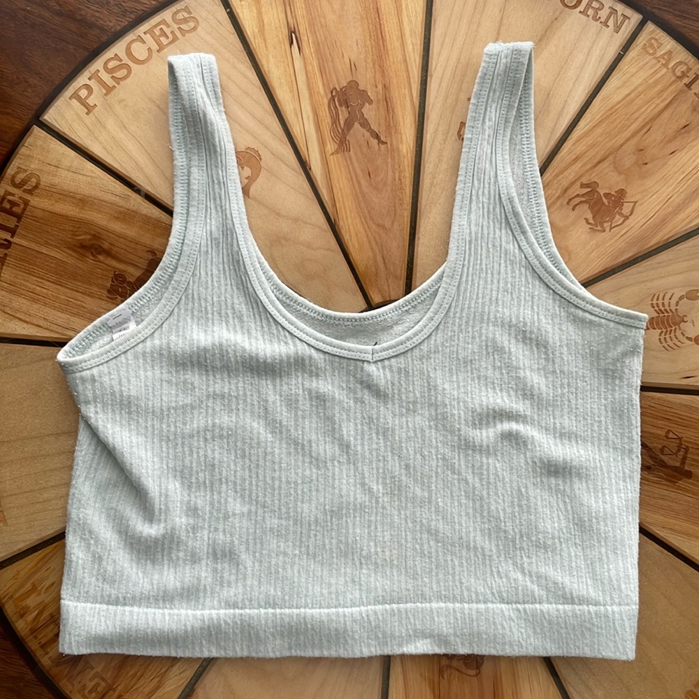 Urban outfitters sky blue cropped tank